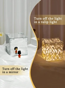 1 件 20 朵郁金香花，手工制作 DIY 创意迷你夜灯，3D 花卉氛围灯，优雅桌面装饰，贴心礼物，客厅家居装饰，婚礼装饰，情人节礼物 - 彩色 - 查看 12