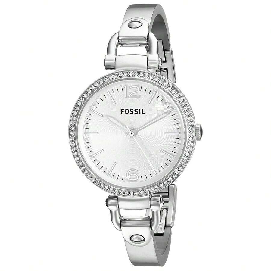 Fossil Women's ES3225 Georgia Glitz Crystal Stainless Steel Watch - Silver - View 1