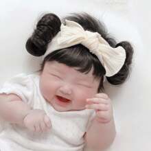 1 PC Of Children's Wig Braided Bangs Children's Fake Bangs Headband Cute Children's Wig