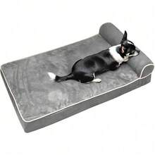 Cama Ortopédica para Perros Grande,100cm*60cm,Cama para Perro con Espuma Viscoelástica de Recuperación Lenta y Funda extraíble y Suave Piel sintética,Fondo Antideslizante - 1 - Ver 1