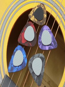 10/20/30pcs Guitar Picks With Anti-Slip Texture: Anti-Slip Picks In Various Thicknesses To Enhance Grip And Control
