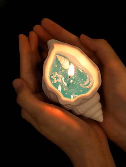 1/4pcs Ocean-Themed Shell Scented Candle, Jelly Candle With Shell And Starfish Decor, Lighting Gives A Feeling Of Swimming In The Sea, Suitable For Home Decor, Living Room, Bedroom, Tabletop, Entryway, Also As A Gift. (Some Decorative Accessories Are Random). Newly Upgraded Packaging (Double-Layer Cardboard Protection) To Prevent Damage During Shipping.