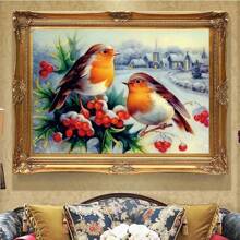 SNA 2025 New Style Two Birds Cross Stitch Kit 11ct Count Print Canvas Cross Stitches Needlework Embroidery DIY Handmade Home Decoration Gift