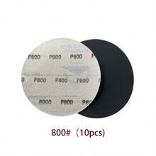 12/24片装 5英寸干湿两用砂纸片 - 粒度800-5000 - 带魔术贴植绒的轨道砂纸垫套装，适用于电动研磨机配件