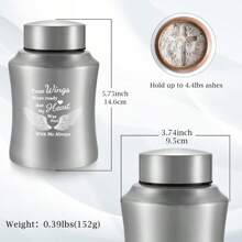 Urns For Ashes Decorative Urns For Adult Dad/Father/Men/Female/Mom/Women Human Ashes Large Stainless Steel Cremation Urns For Human Ashes Up To 150 Lbs