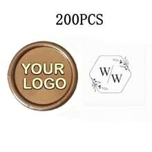 200 Pcs Wax Seals Stickers, Custom Logo Wax Stickers, Handmade Wax Seal Stickers For Wedding Invitation, Self-Adhesive Envelope Wax Stickers-Bronze,Back To School,School Supplies,Multi-Functional,Ornamental,Reusable,Modern,Colorful,Cute,Vintage,Cartoon,Kawaii,Custom,Personalized,Unique,Customized,Workers,Clients,Students,For Business/Work/Office,For School,School Supplies,Back To School,For Office,For School,For Classroom,For Teacher Gifts,For University,For Colleague,For Dorm Rooms,For Teacher,For Boys And Girls,For Teenagers,Junior High School Students,Middle School Students,High School Senior High School Students,College Students,University Students,Freshman,Sophomore,Underclassmen