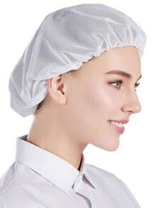 8 件装厨师帽，可调节烹饪厨房厨师帽，可重复使用可洗网状发网，透气男女通用食品服务工作帽，非一次性