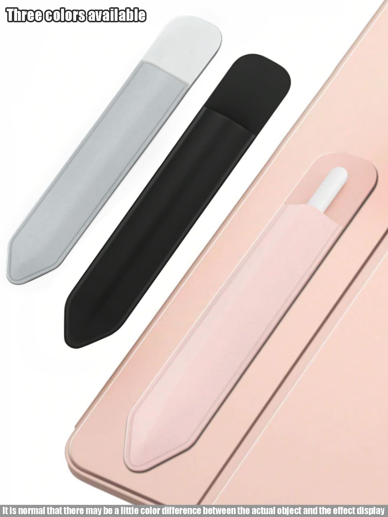 Pen Holder Sticker Compatible With Apple Pencil Pro, Apple Pencil (USB-C), Apple Pencil 1st/2nd Generation, Elastic Pencil Pocket Pouch With Glue Cover, Stylus Case Compatible With Ipad