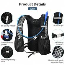 NEWBOLER Outdoor Trail Running Ultralight Backpack Hydration Jogging Vest Men Breathable Marathon Running Backpack Water Bottle