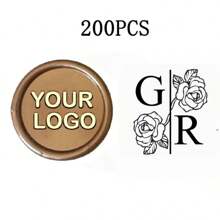 200 Pcs Wax Seals Stickers, Custom Logo Wax Stickers, Handmade Wax Seal Stickers For Wedding Invitation, Self-Adhesive Envelope Wax Stickers-Bronze,Back To School,School Supplies,Multi-Functional,Ornamental,Reusable,Modern,Colorful,Cute,Vintage,Cartoon,Kawaii,Custom,Personalized,Unique,Customized,Workers,Clients,Students,For Business/Work/Office,For School,School Supplies,Back To School,For Office,For School,For Classroom,For Teacher Gifts,For University,For Colleague,For Dorm Rooms,For Teacher,For Boys And Girls,For Teenagers,Junior High School Students,Middle School Students,High School Senior High School Students,College Students,University Students,Freshman,Sophomore,Underclassmen