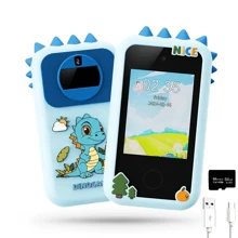 儿童智能手机玩具，64GB 存储卡，读卡器，双摄像头，1080P 高清，48MP，防摔设计，儿童生日礼物首选 - 彩色 - 查看 13
