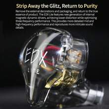 KZ Original KZ EDX Lite Earphones Bass Earbuds In Ear Monitor Stage Live Headphones Sport Noise-Proof HIFI Headset Audiophile Earphone New Arrival