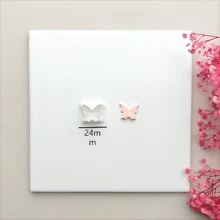 3pcs Butterfly Shaped Soft Clay Earring Mold Pendant DIY Craft Tools - White - View 12