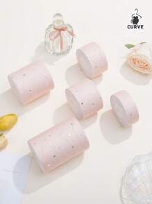 1roll (The Latest Lace Glitter Of The Year) Push-Up/Anti-Sag/Chest Lift/Traceless Self-Adhesive Bandage Shining And Touching, (Light Pink) Size Can Be Cut At Will One Piece Of Push-Up Invisible Nipple Tape, Invisible Lift Traceless Self-Adhesive Disposable Anti-Bulge Sports Bandage, Breast Lift And Breast Elastic TapeA-F - View 2