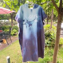 Toalha de Praia Multifuncional de Secagem Rápida e Livre de Areia, Poncho de Surf com Capuz Compacto para Adultos Homens e Mulheres, Roupa de Mergulho com Mangas Ajustáveis para Surf, Natação, Banho, Casamento, Decoração de Casa e Banheiro, Volta às Aulas