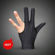 1pc Snooker/Billiard Table Glove - Thin High Elasticity 3-Finger Comfortable Glove, Suitable For Snooker Hall - Multicolor - View 5