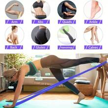 1pc Workout Pilates Workout Latex Elastische Weerstandsband, Voor Fitness Thuis Oefeningen in de Gym