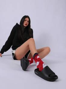 LUOFU Women's Fashion Outdoor Slippers, Thick Sole Indoor Waterproof Anti-Slip Casual Home Slippers, Summer Beach - Black - View 11