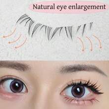 C Curl North Star Lower Lashes Slouchy False Lashes, Natural Simulation Fairy Lash, Comic Style, Suitable For Parties, Daily Travel Wear, Easy To Wear, DIY Eyelash Extension, Natural And Voluminous Look