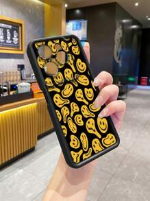 Expression 1pc 多笑脸相机防震手机壳兼容 Galaxy、Infinix、Redmi、OPPO、VIVO、Realme、POCO、Itel