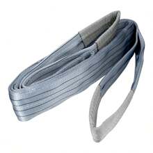 Eslinga de poliéster, ojo a ojo, 4" x 4 m, Truper - Gris - Ver 1