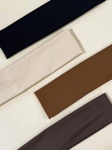 4pcs/Set Women's Versatile Super Absorbent Sweatband, Suitable For Sports Wear, Gym, Fitness, Running, Yoga, Daily Outfit Decoration