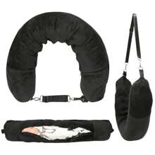 New Travel U-Shaped Pillow, Filled With Clothing & Daily Supplies, Convenient Portable Design For Travel And Flight