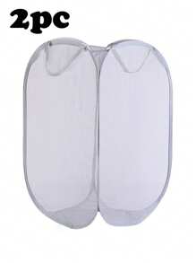 1pc Foldable Mesh Laundry Basket Dress Pants Shoes Jeans Boots Skirt Laundry Hamper, Washing Basket Bathroom Organizer, Basket, Storage Basket, Foldable Laundry Basket