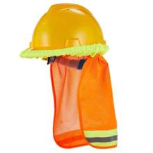 Construction Safety Reflective Hard Hat Neck Shield Helmet Sun Shade Reflective Stripe Kit Summer Sun Protection Prevent Sunburn