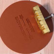 1 Stück benutzerdefinierter Messinglogostempel - personalisierter Brandstempel für Leder, Holz, Backen und mehr - Prägewerkzeug für Handwerksprodukte, Schulmaterial, Schulanfang