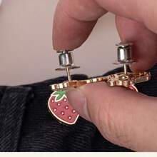 2/3/4 对可爱青蛙、草莓、蘑菇弹性腰带扣可调节腰带延长器，无缝牛仔裤腰带配件，适用于连衣裙和服饰 - 彩色 - 查看 11