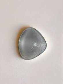 1 Pair Women Silicone Enhancing Pads, Mastectomy Prosthesis, Breathable Triangle Shaped Silicone Breast Forms After Breast Surgery - Clear - View 4