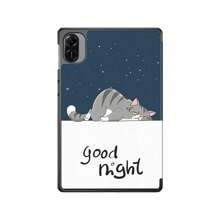 Apple 1 Pc Kitten Case For HONOR Pad X9/X8 Pro 11.5 Inch (HLN-W09)2023 Tablet Holder PU Leather Stand Back Smart Cover Case