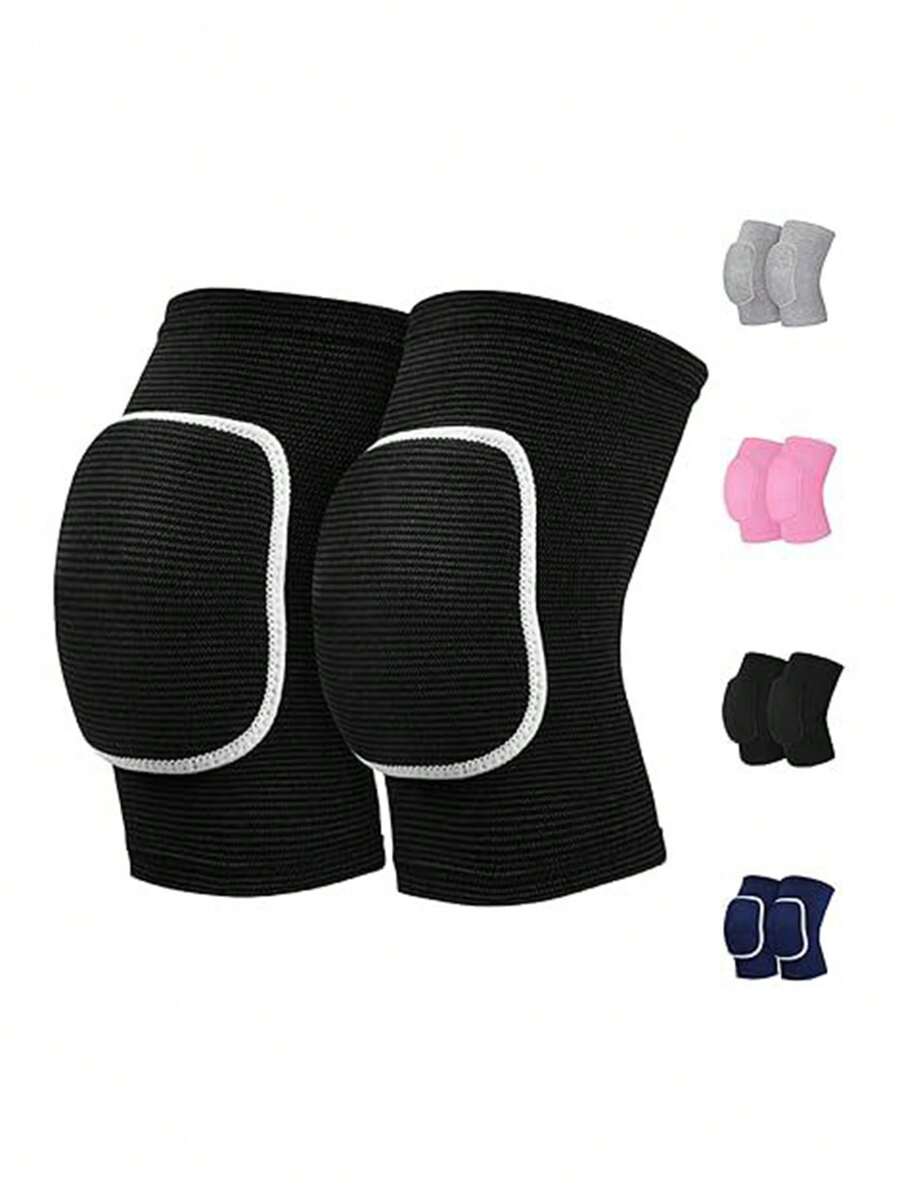 1 Pair Unisex Sports Knee Pads For Dance Volleyball Basketball Yoga Running Cycling - Multicolor - View 1