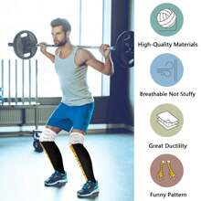 1 双/4 双/6 双趣味鸡脚过膝袜，修身派对装 - 彩色 - 查看 7