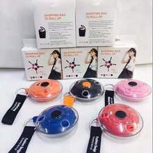 قطعة واحدة حقيبة صغيرة متعددة الوظائف قابلة للطي، إبداعية لسوبر ماركت حقيبة تخزين تلسكوبية، حقيبة تخزين مريحة قرص دوار - متعدد الألوان - مشاهدة 2