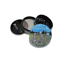 JBNG 2 Inch/50mm Skull Shaped Metal Herb Grinder, Garden Themed
