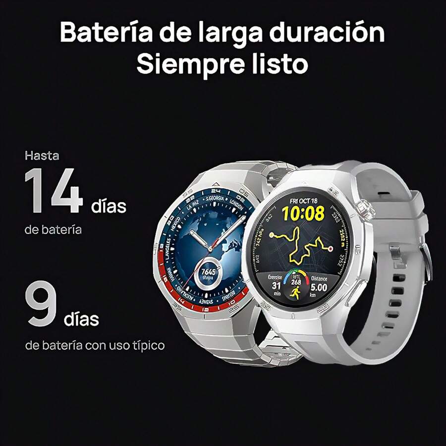 Reloj inteligente ideal para nadar multifuncional, contador de pasos, ritmo cardiaco, deportes y mucho más - Plateado - Ver 1