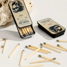 2pcs复古铁火柴盒，老式火柴盒，普通香烟盒