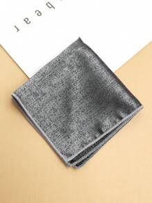 1pc Men's Solid Color Pocket Square Handkerchief, Suitable For Suits And Business Attire