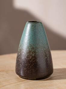 1pc Ceramic Vase Decor, Suitable For Living Room Floral Arrangement, Hotel Lobby Decoration, TV Stand, Bookshelf Flower Holder, Dining Table Centerpiece, Office Fresh Flower Display, Retro Dry Flower Vase