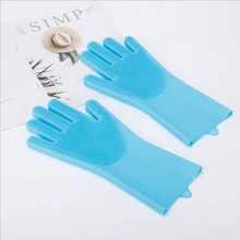 Pet Dog Cat Bath Gloves, Bath Brush, Pet Bath Massage Hair Removal Gloves, Scrubbing Brush, Hair Removal And Grooming Tool, Anti Scratch Silicone Bath Brush Supplies