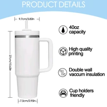 Sanrio Sanrio 1-Piece 40oz Hello Kitty Tumbler, Stainless Steel Vacuum-Insulated Thermal Cup With Large Capacity, Keeps Hot And Cold Beverages, Ideal For Outdoor Sports, Office, And Home Use. Perfect Gift For Birthdays, Mother's Day, Graduations, And Back-To-Season.