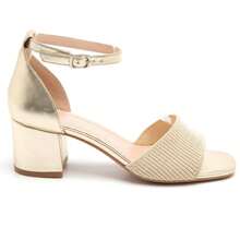 Summer Fashion Versatile Minimalist High Heel Sandals - Gold - View 2