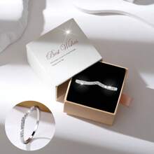 1pc Stylish And Minimalist Women's Premium Gift Box Packaged Classic Versatile Ring - JZ5004 - View 17