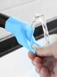 Torneira de silicone com aspersor e tubo de extensão para economia de água e proteção contra respingos na volta às aulas