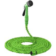 Vandise 75FT Expandable Garden Hose Pipe Lightweight, 3 Times Expanding Hose, Leak Proof, Flexible Hosepipes For Garden With 7 Function Spray Nozzle, No Kink Water Hose, Brass Fitting, 1/2" Solid Brass Connectors, Lightweight No-Kink Flexible Water Hose, Garden Hose Outdoor, Expandable Garden Hose Heavy Duty Garden Hose Flexible Telescopic Water Pipe Lightweight Water Hose 75ft, Retractable, Brass Alloy Connector, For Gardens, Patios And Cars, Flowers (Black/ Blue/ Green) - Green - View 1