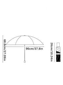 1 pieza Paraguas plegable de moda impermeable con protección UV, estilo casual, apertura/cierre manual, 8 varillas, estructura de hierro y plástico, dosel de 190T, accesorio unisex para clima lluvioso al aire libre, selección de primavera y verano, regalos para damas de honor, decoración de habitación y dormitorio, playa, viaje, para hombres, para mujeres, vacaciones, Día de la Mujer, artículos esenciales de viaje, recuerdos de boda, Y2k, dormitorio, accesorios de coche para mujeres, decoración de cocina, cosas lindas - Multicolor - Ver 11