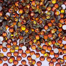 Cristales de ópalo de la serie cristalina - Gemas con piedras de imitación de 2-6.5 mm (0.0787-0.256") para pegar en ropa, decoración del hogar, arte de uñas, regalos de boda, aniversario y manualidades - 1440/288 piezas (Azul zafiro/Verde esmeralda/Amarillo ocaso/Magenta/Rosa intenso)