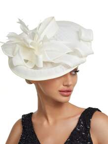 1 chiếc mũ cài tóc kiểu Kentucky Derby phóng đại mới dành cho nữ, kiểu dáng thập niên 1920-1950, mũ hộp lớn kiểu Derby, mũ đi nhà thờ, mũ cô dâu, mũ cưới, mũ dự tiệc trà, mũ tùy chỉnh. - A - Xem 8